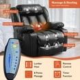 thumbnail image 4 of TEKAMON Large Power Lift Recliner Chair for Elderly with Heat and Massage Leather Electric Recliners Chair For Living Room with Cup Holders, Remote Control (Black), 4 of 9