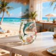 thumbnail image 4 of Floral Hummingbird Gold Trim Tumbler, Elegant Stemless Glass, Art Hand-Painted Stemless Glass, Stylish Drinking Cup for Tea (-selling Collection), 4 of 5