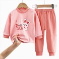 thumbnail image 4 of Gibobby Toddler Boys Pajamas Boys Pajama Sets Cute Pajamas Long Sleeve Comfy Soft 0-12 Months 2t 3t 4t 5t Casual Boys Sleepwear Sets Toddler Boys Clothes,Pink,Size 3-4 Years, 4 of 4