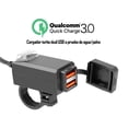 thumbnail image 2 of Cargador Turbo QC 3.0 Dual USB 20W Motocicleta Espejo Manubrio Accesorios Vcoapa CCM003, 2 of 4