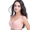 thumbnail image 5 of Women Nursing Bra for Breastfeeding Drop Clip Comfort Sleep Front Closure Sexy Cotton Bra, 5 of 10