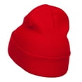thumbnail image 2 of Rasta I Love Reggae Embroidered Long Beanie - Red OSFM, 2 of 5