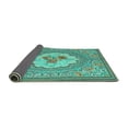 thumbnail image 2 of Ahgly Company Indoor Rectangle Medallion Turquoise Blue French Area Rugs, 7' x 9', 2 of 4
