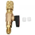thumbnail image 2 of Valve à Bille de Réfrigérant, R410 en Laiton, Adaptateur de Valve à Bille de Réfrigérant Durable, 2 of 8