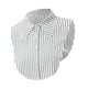 thumbnail image 1 of Accesorios de moda para el cuello falso, fáciles de usar y portátiles. Rayas blancas, 1 of 8