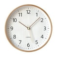 thumbnail image 1 of Outdoor Indoor Clock Silent Non Ticking Decorative Wall Clock, Wood Frame, 1 of 6