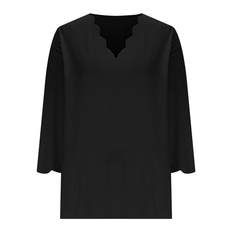 Damesmode 3/4 katoenen linnen top met lange mouwen Zomer Herfst Plus maat O-hals blouses Dames Casual bedrukte losse tops kopen vanaf een prijs van 4.66