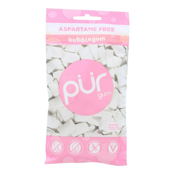 Pur Gum Gum - Bubble - Case of 12 - 77 GM