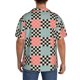 thumbnail image 3 of Fotbe Colorful Checkered Camisa Estampada de Manga Corta para Hombre, Casual de Verano, Estilo Playero, Sin Arrugas-4X-Large, 3 of 5
