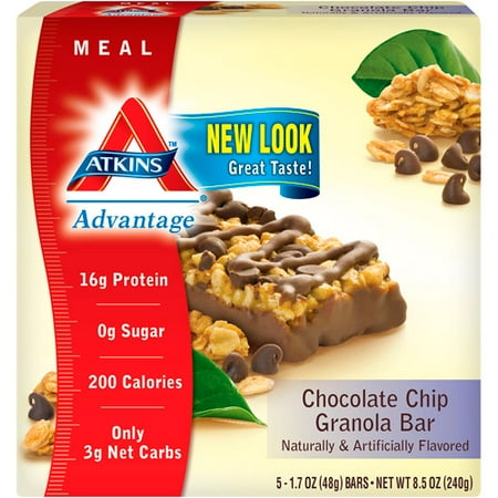 Atkins Chocolate Chip Granola Bar Atkins Chocolate Chip Granola Bar