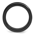 thumbnail image 2 of Grey Titanium Ring Band Wedding Concaved Grooved Edward Mirell Black Ti Polished Concave, 2 of 7