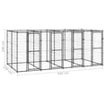 thumbnail image 4 of vidaXL Chenil Extérieur pour Chien en Acier 9,68 M2, 4 of 4
