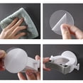 thumbnail image 6 of Cheers.US 3Sets Broom Holder, Sturdy Broom Holder Wall Mount, Broom Gripper Holds Self Adhesive No Drilling Super Anti-Slip, Broom and Dustpan Hanger for Home, Kitchen, Garden, 6 of 7