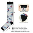 thumbnail image 3 of FORMRS Womens Knee High Socks Casual Long Thick Travel Daily Wear, 2 Pairs, Ice Rink, 3 of 6