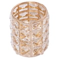 thumbnail image 3 of Glass Tissue Box, Stable Handcraft  Makeup Brush Holder Personality Rounded  For Office Gold, 3 of 8