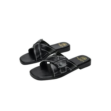 

Tenmix Women House Comfortable Summer Slippers Lightweight Slip On Flat Sandal Ladies Pool Soft Cross Strap Shower Slipper