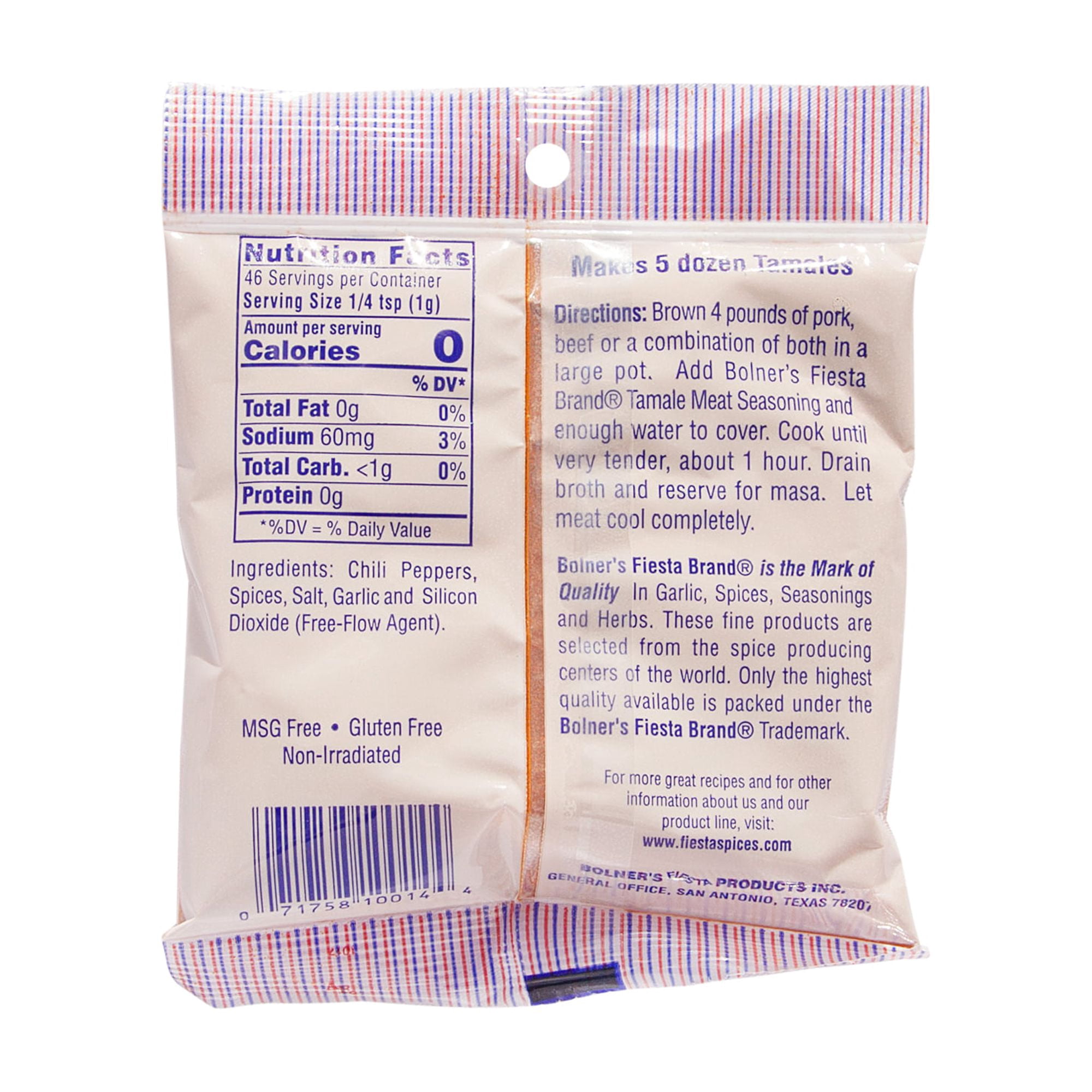 (6 pack) Fiesta Tamale Meat Seasoning, 5.25 oz