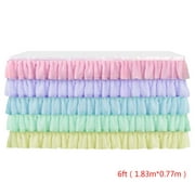 Table Skirt Tableware Cloth Wedding Tutu Tulle Table Skirt Baby Shower Party Home Decor Table Skirting Birthday Party