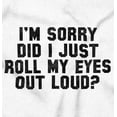 thumbnail image 2 of Funny Roll My Eyes Out Loud Joke Plus Size Crewneck Graphic Tee Shirt Brisco Brands 5X, 2 of 4