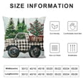 thumbnail image 5 of PHYHOO Merry Christmas Buffalo Plaid Trees Pillow Covers Seasonal Winter Farmhouse Cushion Case for Home Couch Decor, 5 of 5