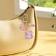 thumbnail image 4 of Carteras para las Mujeres Llavero de la Carta Inicial, Borla de las Señoras, Llavero de Coche Lindo Púrpura, Cartera, Mochila Mochila para las Mujeres, 4 of 4
