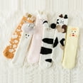 thumbnail image 3 of Guardurnaity 1 par de calcetines pantuflas para mujer, bonitos, cómodos, suaves, acogedores, lavables, para invierno, para dormir, calcetín Medias, 3 of 6