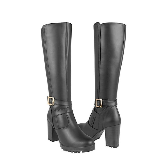 BOTAS DAMA STYLO 15578 SIMIPIEL NEGRO Stylo  15578