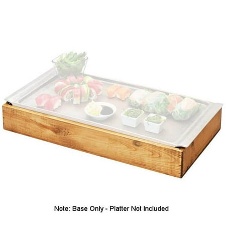 Cal Mil 3699-1123-99 Madera Cold Concept Reclaimed Wood Frame with Cold Pack & Liner - 23 x 12.5 x 3.5