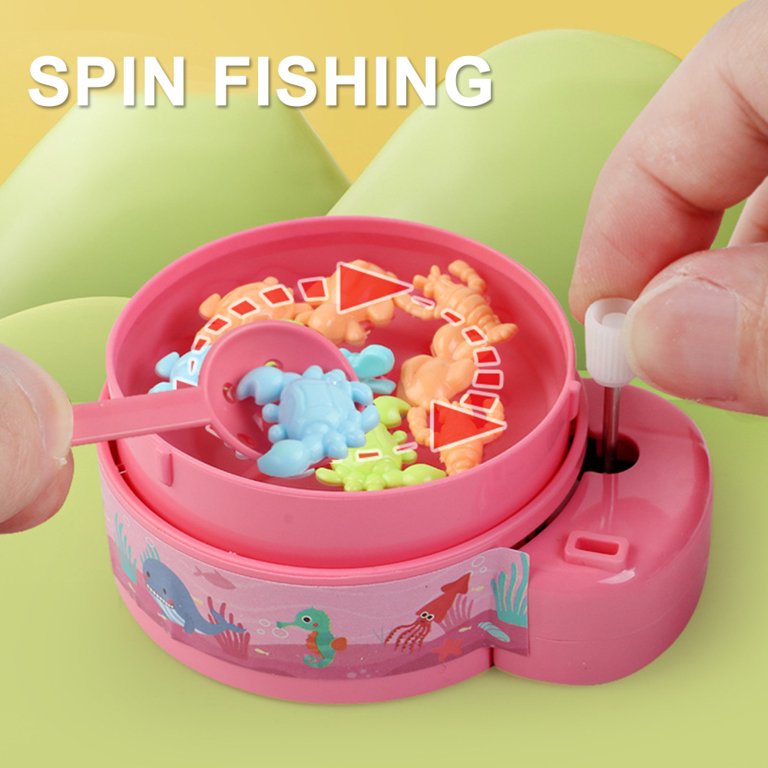 Toddler Fishing Game Mini Fishing Game Toy Spoon Scooping Fish Toy