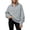 Grey, variant on Ruyang Kids Zip Up Hooded Sweatshirt Long Sleeve Jacket Pockets Loose Coat Fall Warm Outerwear for Girls