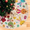 thumbnail image 5 of GZHJMY Easter Bunny Eggs Christmas Tree Skirt 36" Christmas Decorations Indoor Outdoor Tree Skir for Home Holiday Party Decorations Gift, 5 of 5