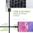 thumbnail image 6 of Cellet 10 ft USB-C Heavy Duty Braid Cable USB-A to USB-C Compatible with Apple iPhone 16, 15 Series & Samsung Galaxy S24, Z Fold & Flip, 6 of 10
