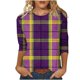 thumbnail image 3 of TaTaai Carnival Women's Casual Print Round Neck 3/4 Sleeve T-Shirt Loose Top Gift, 3 of 5