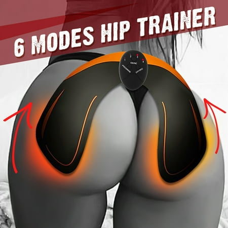 Grtxinshu DIY Accessories 6 Modes Intelligent EMS Hip Trainer Buttocks Butt Lifting Bum Lift Up Muscle Stimulation Leg Waist Body Workout (Best Exercise Machine For Legs And Bum)