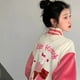 thumbnail image 1 of Ropa de Hello Kitty para mujer, chaqueta de béisbol con bordado de diseño de lujo, Sudadera de felpa, abrigo de moda, color rosa, Y2k, 1 of 4