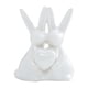 thumbnail image 3 of Escultura de cerámica de animal, figura de conejo, pareja de conejos, estatua, decoración de Pascua Blanco, 3 of 9