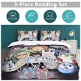 thumbnail image 5 of The Cuphead Show 3-Piece Bedding Set Warm And Comfortable Soft Duvet Cover Bed Set with 1 Duvet Cover And 2 Pillowcases for Boys Girls Kids Adult Bedroom All Season 86"x70", 5 of 8