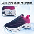 thumbnail image 3 of JOYFON Women Running Shoes Tennis Athletic Sneakers Cushioned Non Slip Lightweight Walking Shoes RoseBlue Size 9, 3 of 6
