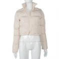 thumbnail image 1 of Chaqueta de algodón de moda europea y americana, abrigo grueso de moda, chaqueta de pan cálida, 1 of 6