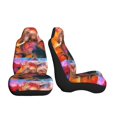 thumbnail image 3 of Xecao Oil Paintings of Elephants for Automotive Seat Covers for Cars Trucks and SUVs – Gray Car Seat Covers for Front Seats, Truck Seat Protectors-1, 3 of 9