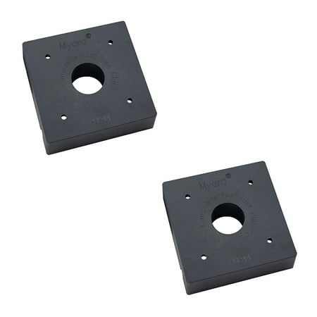 

Myard PBP44 Post Base Plate for 4X4 Inches Wood Post Provides Code Required 1 Inch Stand-Off from Concrete Ground (4 X 4 2)