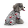 thumbnail image 3 of Xmarks Christmas Dog Pajamas for Small Medium Dogs Sebaoyu Winter Pet Dog Jumpsuit Clothes Outfit Puppy Bodysuit Sweater, 3 of 9