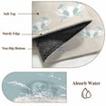 thumbnail image 6 of Blue Coastal Crabs Round Area Rug 4Ft Washable Circle Rugs for Bedroom Dining Room, Summer Beach Ocean Abstract Art Non-Slip Carpet Floor Mats Indoor Outdoor Carpet Runner Aesthetic Home Decor, 6 of 8