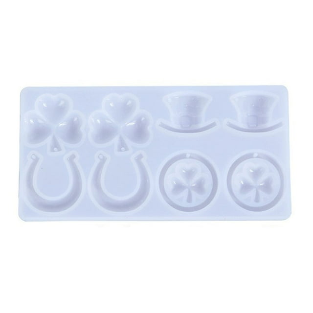 Yuarrent Accesorios de molde de epoxi para el Día de San Patricio, fabricación de colgantes DIY Simple y profesional, moldes de fundición de Artesanía