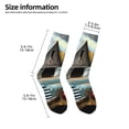 thumbnail image 2 of Naloa Vintage Truck Farm Scene Kids Socks Unisex Kids and Toddlers' Crew Socks, ,1 Pairs, 2 of 5