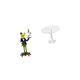 thumbnail image 5 of Estatua de rana camarero, figura de escritorio, casa de muñecas, mesa en miniatura, escultura de animal de resina, adorno acrílico adecuado para regal, 5 of 7