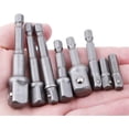 thumbnail image 2 of Juego de 8 adaptadores de enchufe para taladro eléctrico con vástago hexagonal y varilla de extensión, útil y práctico, 2 of 4