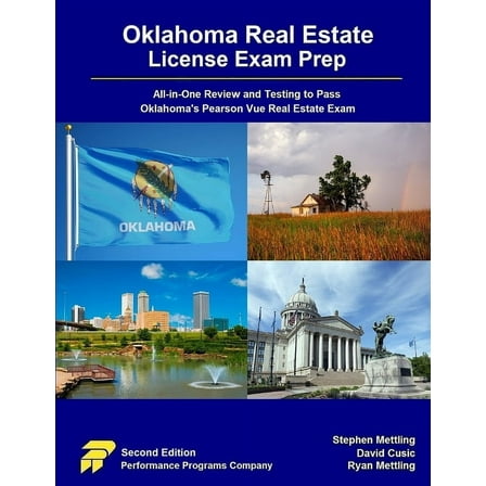Oklahoma Real Estate License Exam Prep: All-in-One Review and Testing to Pass Oklahoma's Pearson Vue Real Estate Ex, (Paperback)