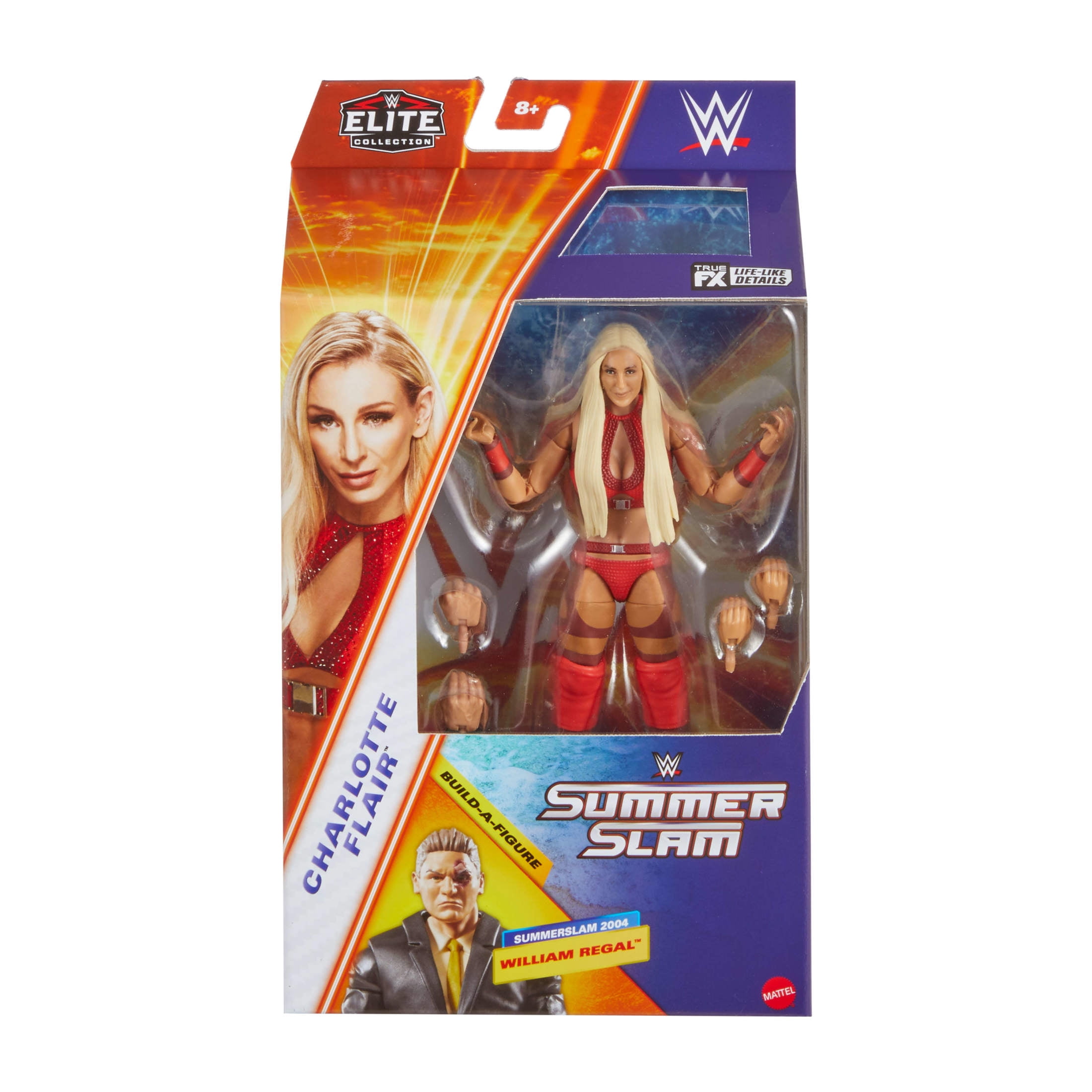 WWE Elite Collection Premium Live Event Charlotte Flair Action Figure Set, SummerSlam Collectible