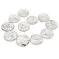 thumbnail image 1 of Tourmalated Quartz Pendant Bead Strand | 30mm | Disc | 11 Beads |, 1 of 12